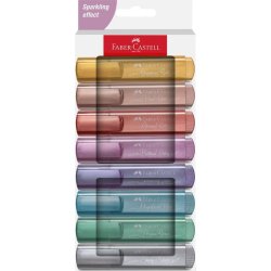 FABER-CASTELL Surligneur TEXTLINER 46 METALLIC, étui de 8