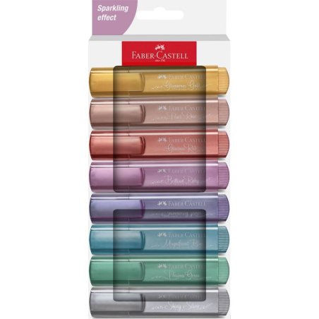Faber-Castell Textliner 46 Metallic marker 8 pc(s) Metallic, Multicolour