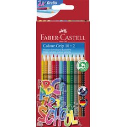 FABER-CASTELL Crayon de couleur Colour GRIP, étui promo