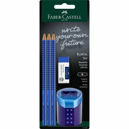 FABER-CASTELL Kit d'écriture RollOn, bleu