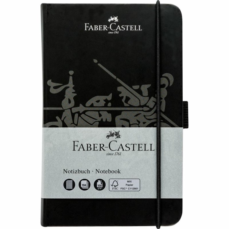 Faber-Castell 10065067 writing notebook A6 194 sheets Black