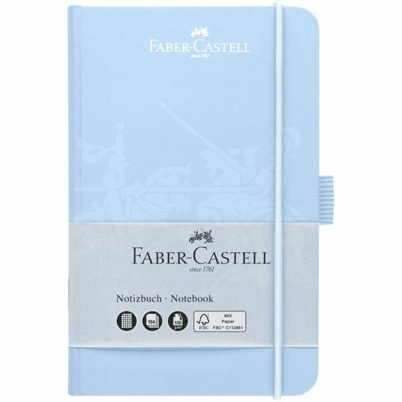 Faber-Castell 10244359 bloc-notes A6 194 feuilles Bleu