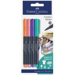 FABER-CASTELL Creative Marker, blister de 4