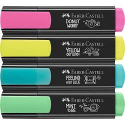 Faber-Castell Textliner Graffiti marqueur 4 pièce(s) Pointe biseautée Bleu, Vert, Rose, Jaune