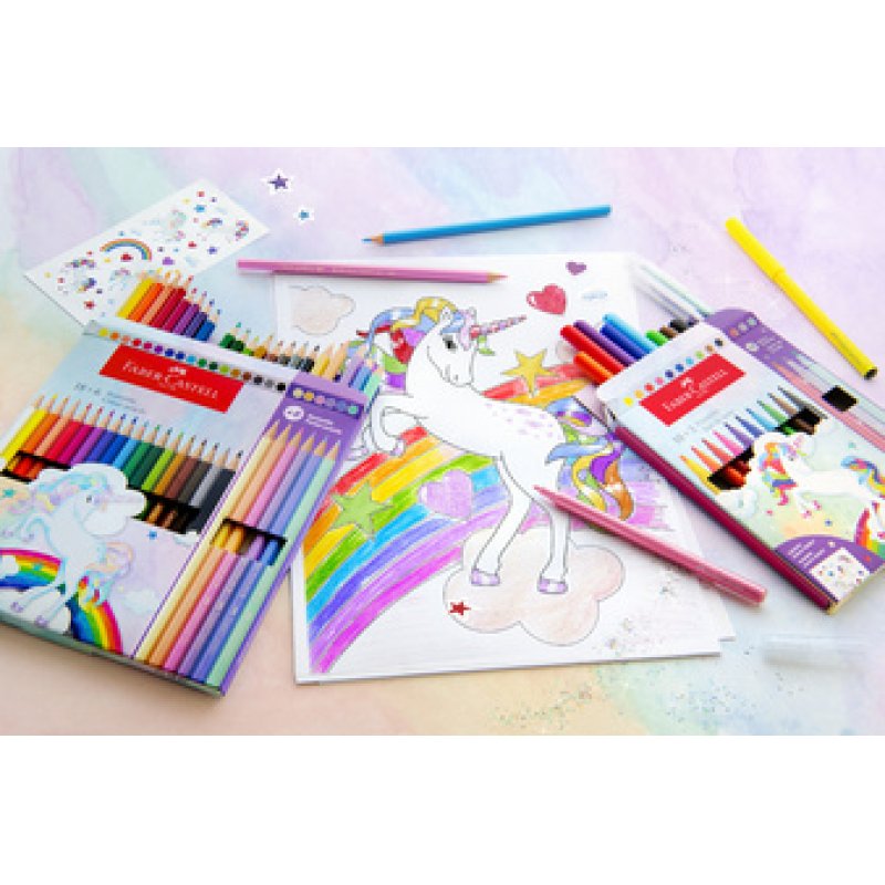 FABER-CASTELL Feutre licorne, étui carton 10 3