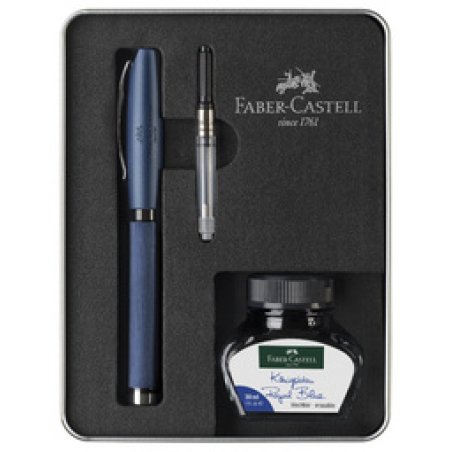 FABER-CASTELL Set d'écriture Essentio Aluminium, rose