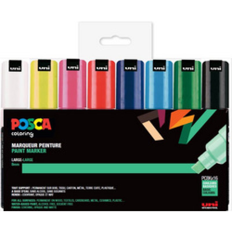POSCA Marqueur à pigment PC-8K, étui de 16