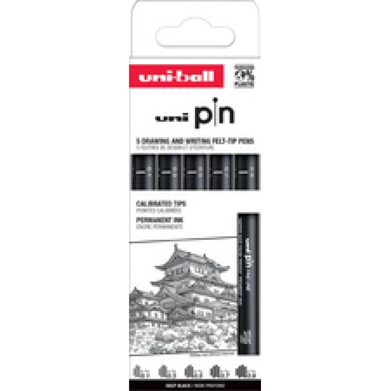 uni-ball Feutre technique PIN ASP010, set de 8