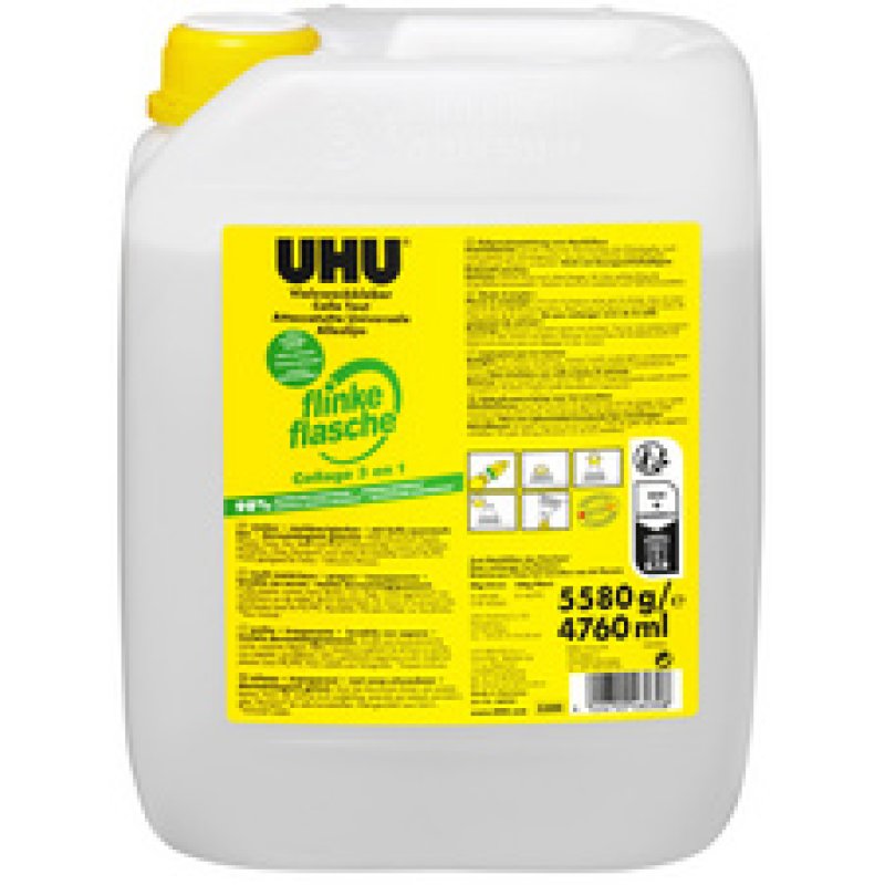 UHU Recharge colle "Collage 3 en 1", sans solvant, bidon