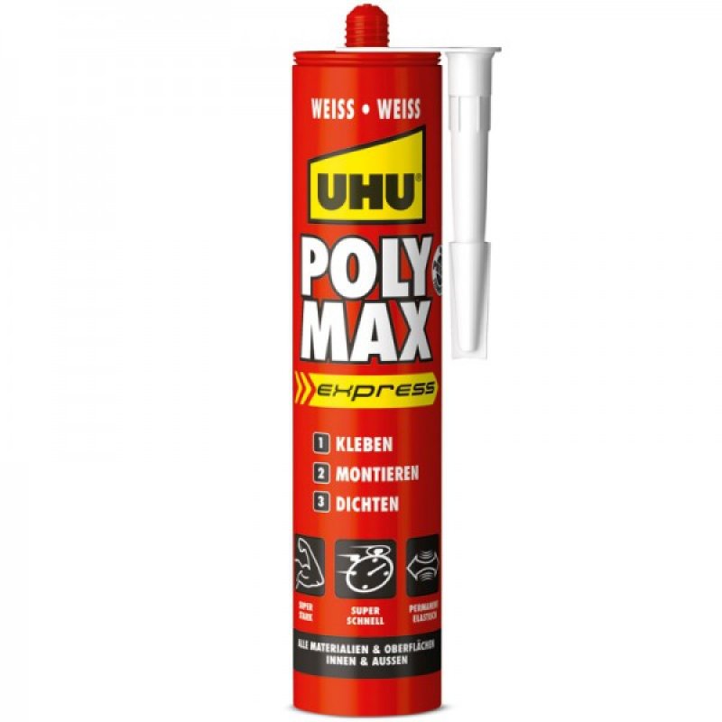 UHU Colle de montage POLYMAX EXPRESS, blanc