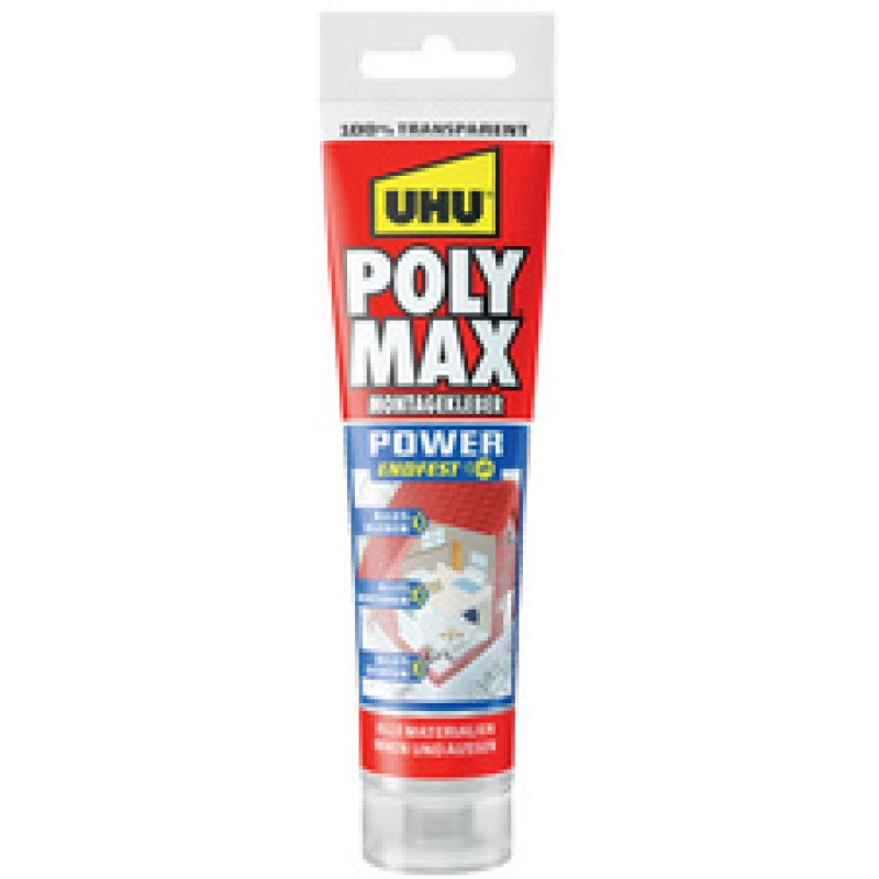 UHU Colle d'étanchéité POLYMAX POWER, transparent, 300 g
