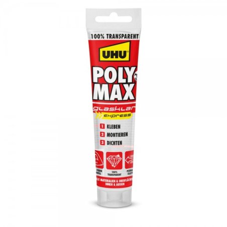 UHU Colle d'étanchéité POLYMAX POWER, 115 g, transparent