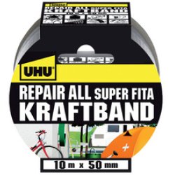 UHU Ruban adhésif blindé Repair all, (l)50 mm x (L)10 m,