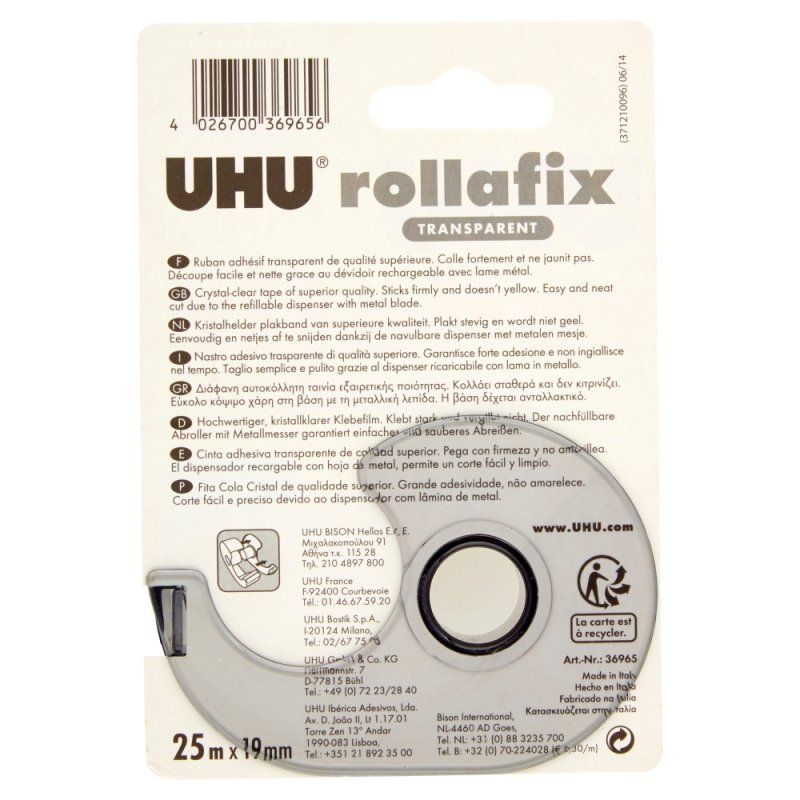 UHU Rollafix trasparente Tape