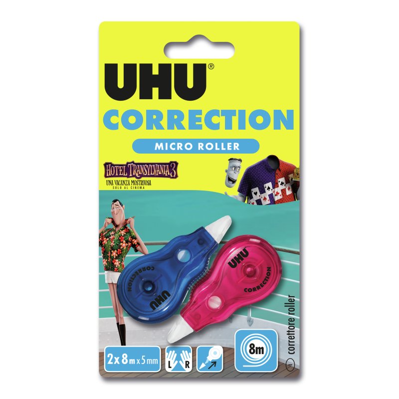 UHU 4026700357158 correction tape 8 m Multicolour 2 pc(s)