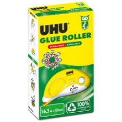 UHU Roller de colle GLUE Roller, permanent, 8,4 mm x 16,5 mm
