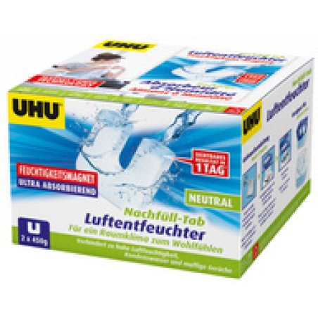 UHU Recharge LAVANDE pour absorbeur d'humidité, 2 x 450 g