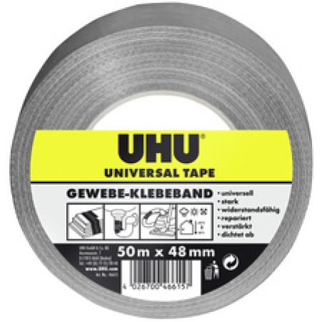 UHU Ruban adhésif toilé universel, 48 mm x 50 m, gris