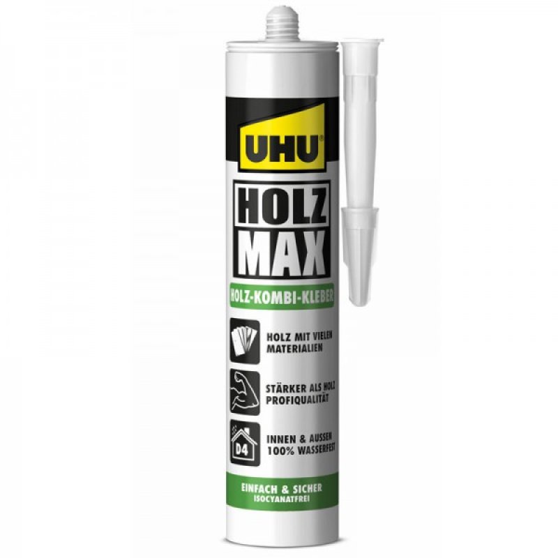 UHU Colle pour constructions bois HOLZMAX, cartouche 380 g