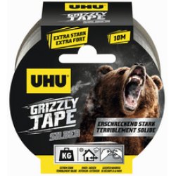 UHU Ruban adhésif toilé en PE GRIZZLY TAPE, 49 mm x 25 m
