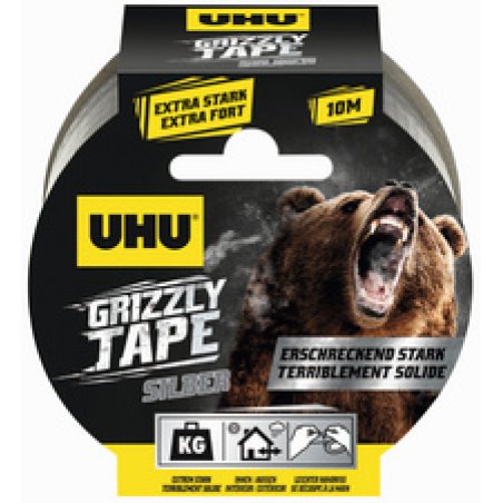 UHU Ruban adhésif toilé en PE GRIZZLY TAPE, 49 mm x 25 m