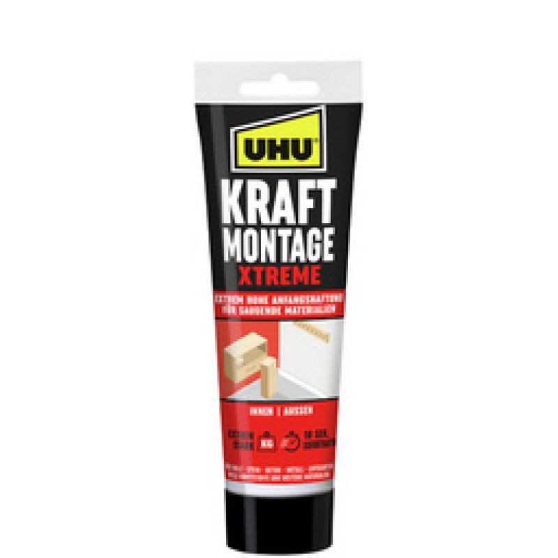 UHU Colle de montage KRAFT XTREME, cartouche de 370 g