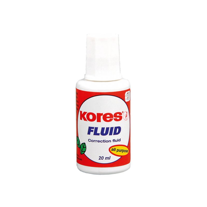 Kores Correcteur liquide "Fluid", blanc, contenu: 20 ml