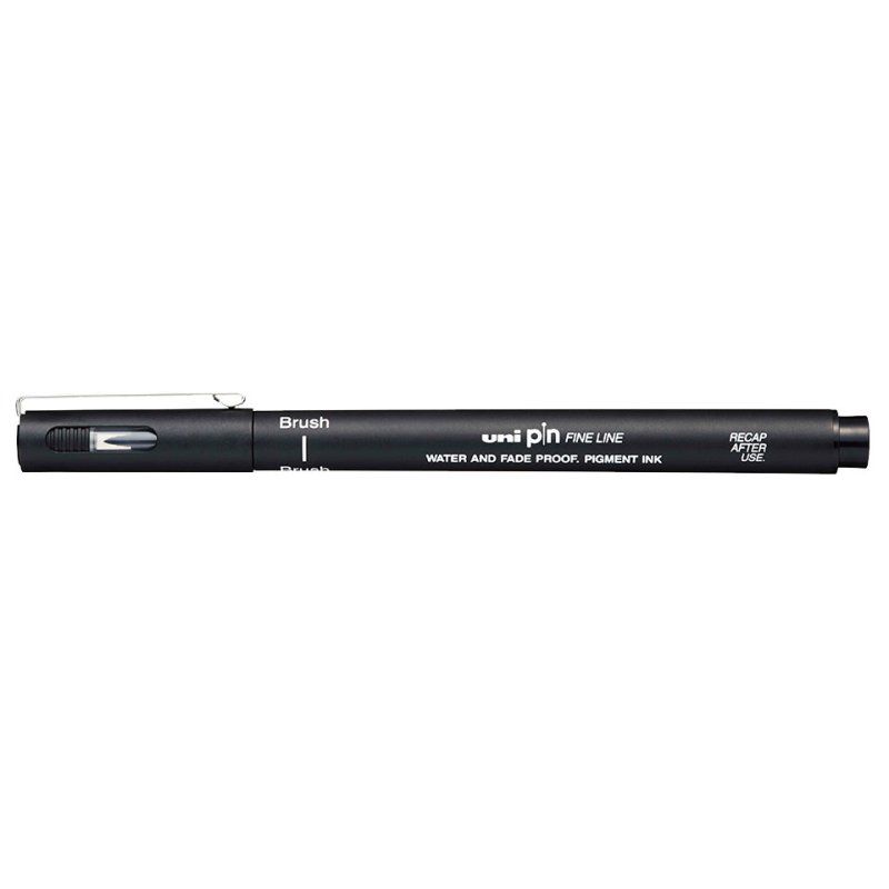 Uni-Ball Pin Brush fineliner Black 1 pc(s)