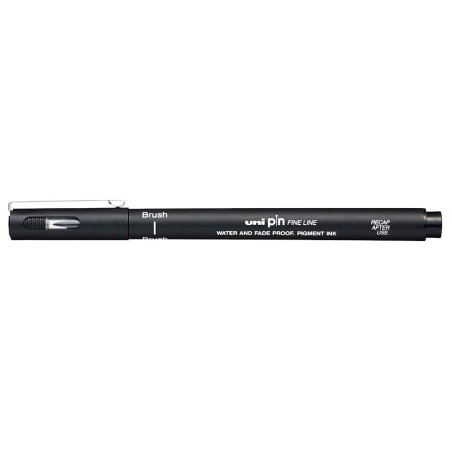Uni-Ball Pin Brush stylo fin Noir 1 pièce(s)