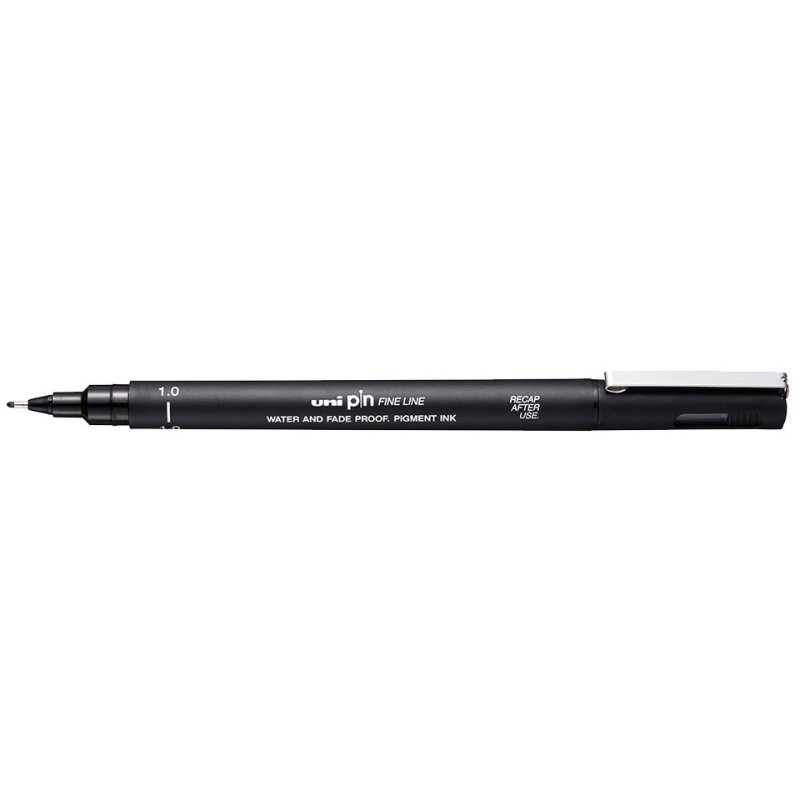 Uni-Ball Pin 1.0 fineliner Black 1 pc(s)