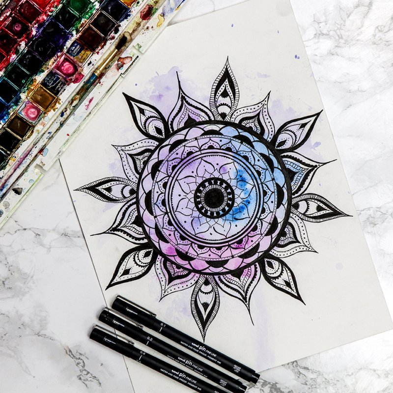 Uni-Ball Pin 1.0 fineliner Black 1 pc(s)