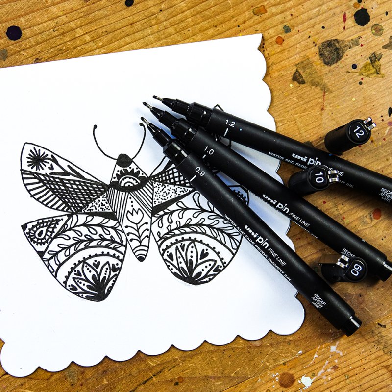 Uni-Ball Pin 1.0 fineliner Black 1 pc(s)