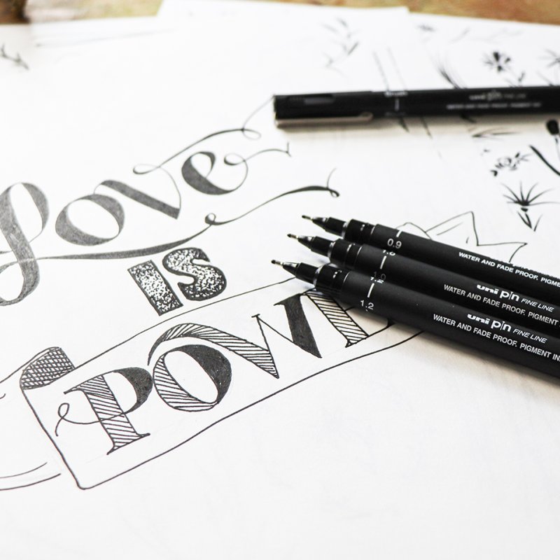 Uni-Ball Pin 1.0 fineliner Black 1 pc(s)