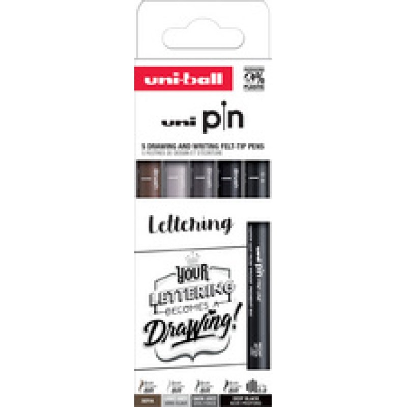 uni-ball Feutre technique PIN PF "Calligraphy", set de 5
