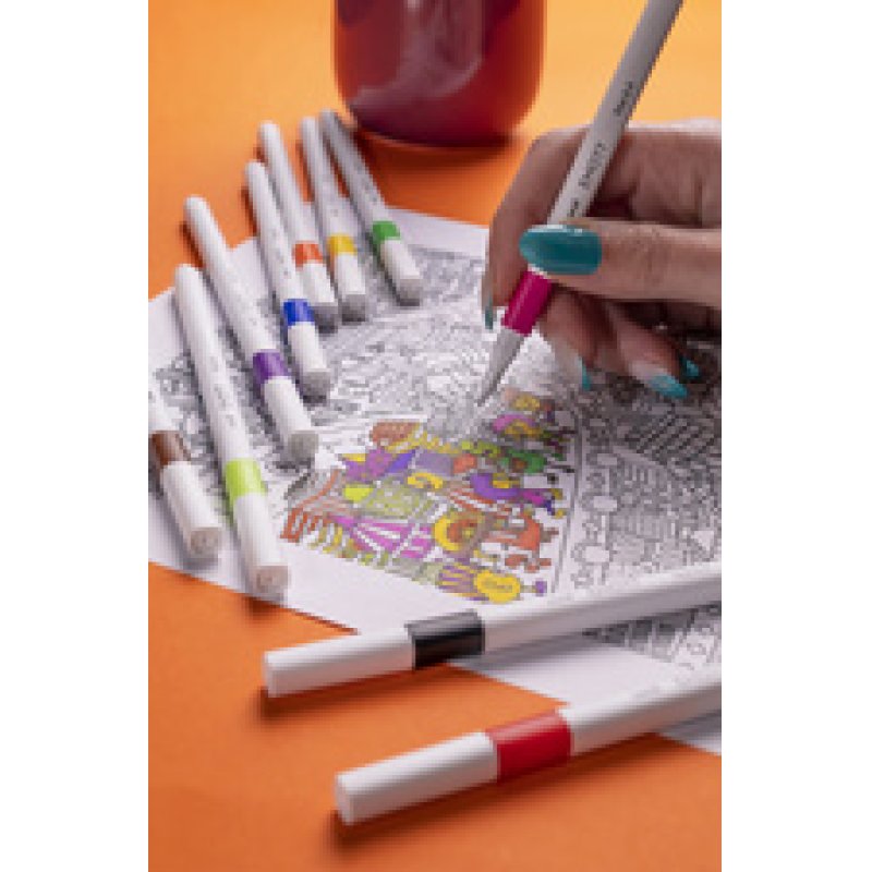 uni-ball Feutre EMOTT, set de 10 "Essential Colors"