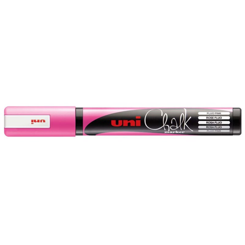 uni-ball Marqueur craie Chalk marker PWE5M, rose métallique
