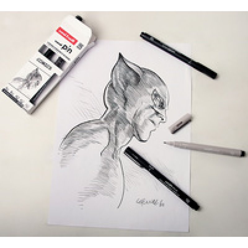 uni-ball Feutre technique PIN "Sketching" PF, set de 5