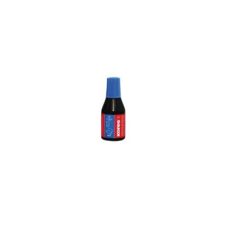 Kores Encre pour tampon encreur, contenu: 27 ml, bleu