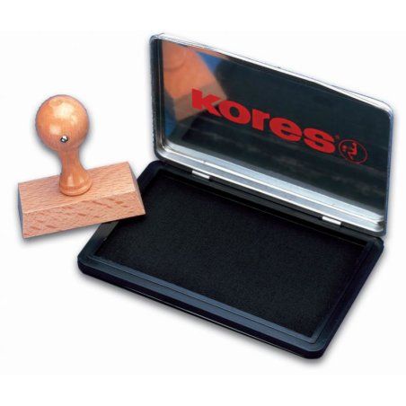 Kores tampon encreur "METALLICA", (L)110 x (P)70 mm, rouge