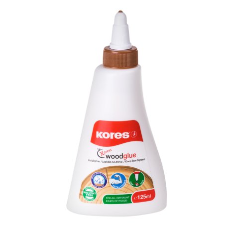 Kores Colle à bois "XPRESS WOOD-GLUE", 125 ml, blanc