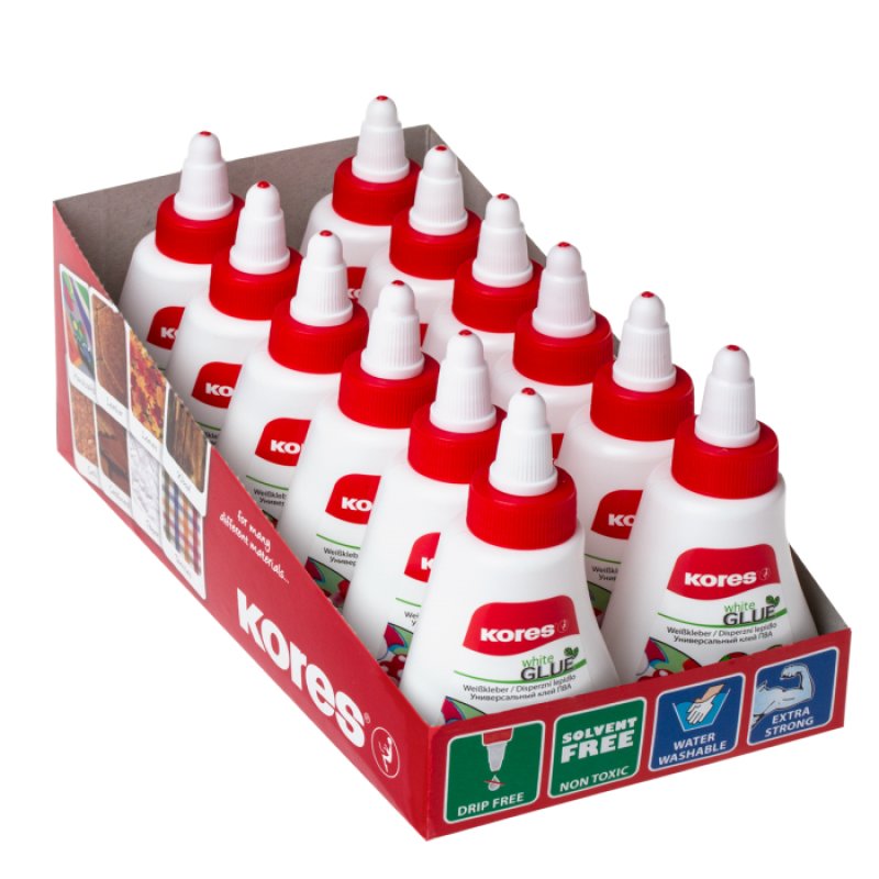 Kores 75816 arts/crafts adhesive Styrofoam, Felt, Cardboard, Cork, Fabric, Foam, Leather, Paper, Plywood, Wood