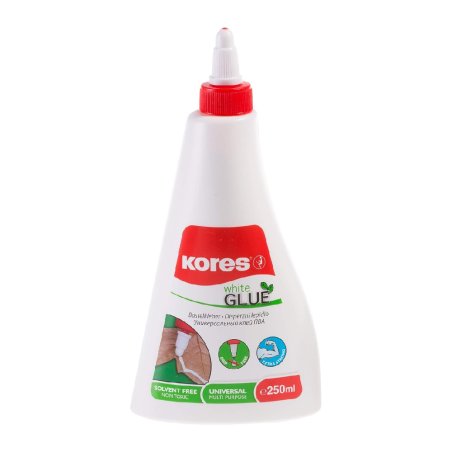 Kores 75826 arts/crafts adhesive Styrofoam, Felt, Plywood, Cardboard, Cork, Fabric, Foam, Leather, Paper, Wood