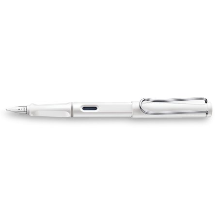 LAMY Stylo à plume safari white, taille de plume: M