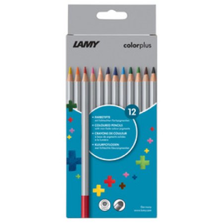 LAMY Crayon de couleur triangulaire colorplus, étui de 12