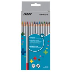 LAMY Crayon de couleur triangulaire colorplus, étui de 24