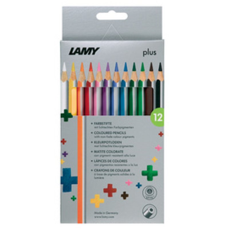 LAMY Crayon de couleur triangulaire plus, étui carton de 12