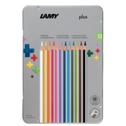 LAMY Crayon de couleur triangulaire plus, étui métal de 24