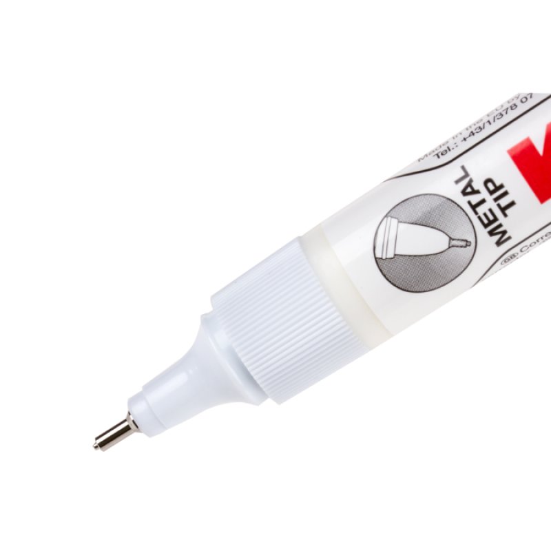 Kores Stylo correcteur "Metal Tip", blanc, contenu: 10 g