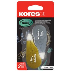 Kores Rouleau correcteur jetable "Mini Metallic Style"