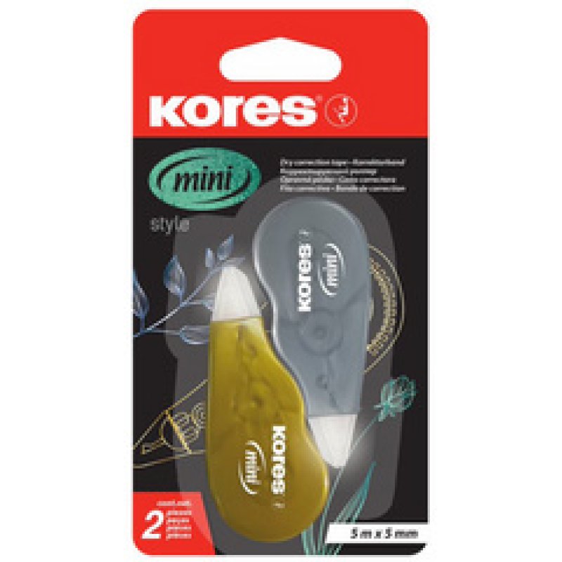 Kores Rouleau correcteur jetable "Mini Metallic Style"